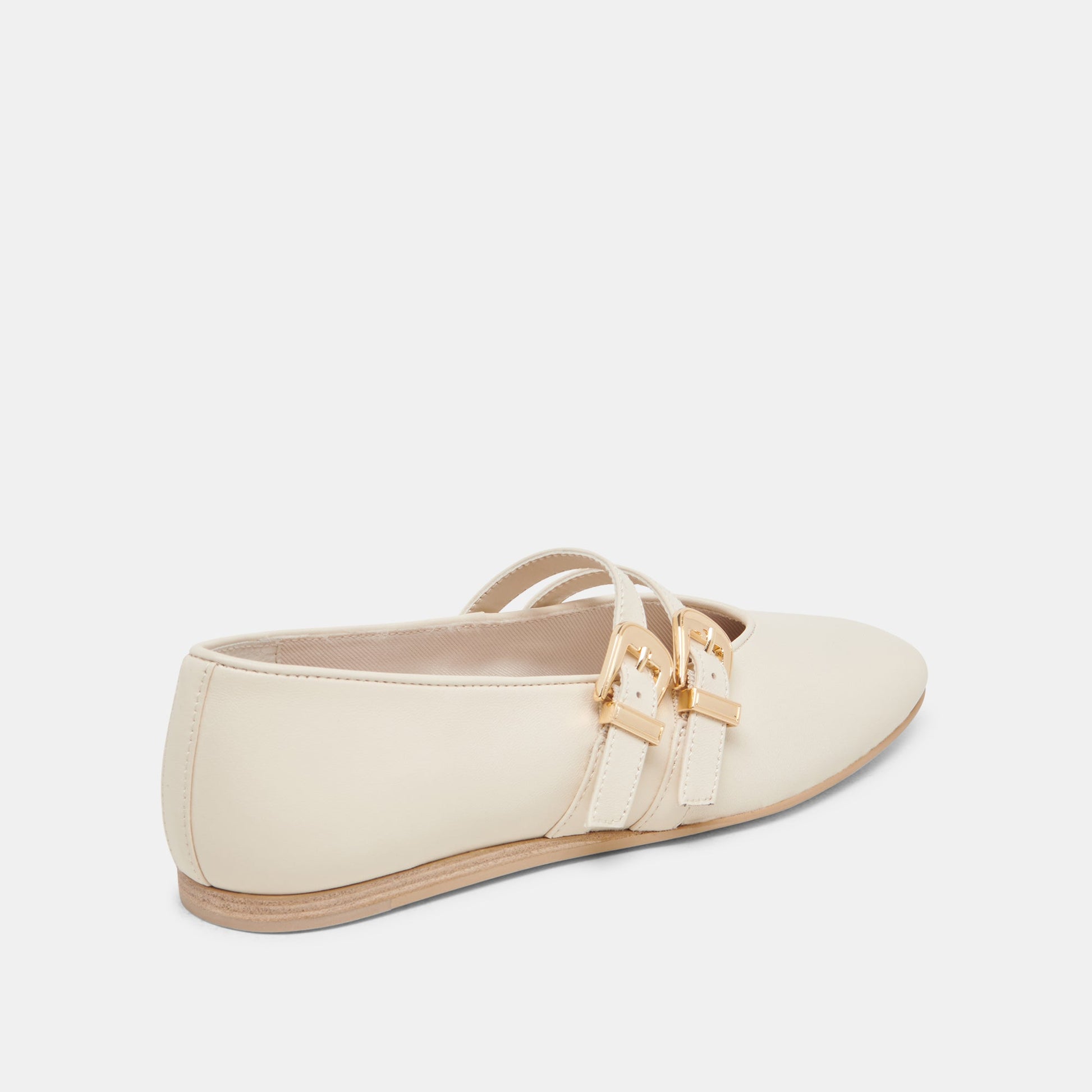 BAYLEE BALLET FLATS IVORY LEATHER - Dolce Vita