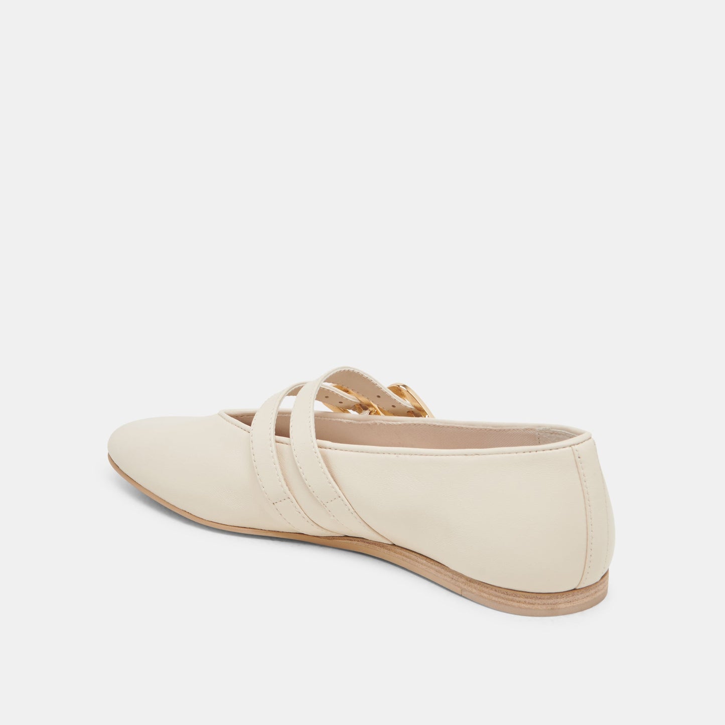 BAYLEE BALLET FLATS IVORY LEATHER - Dolce Vita