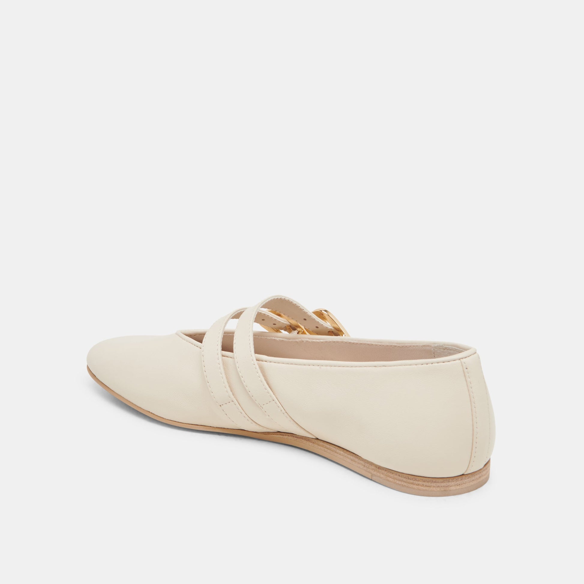 BAYLEE BALLET FLATS IVORY LEATHER - Dolce Vita