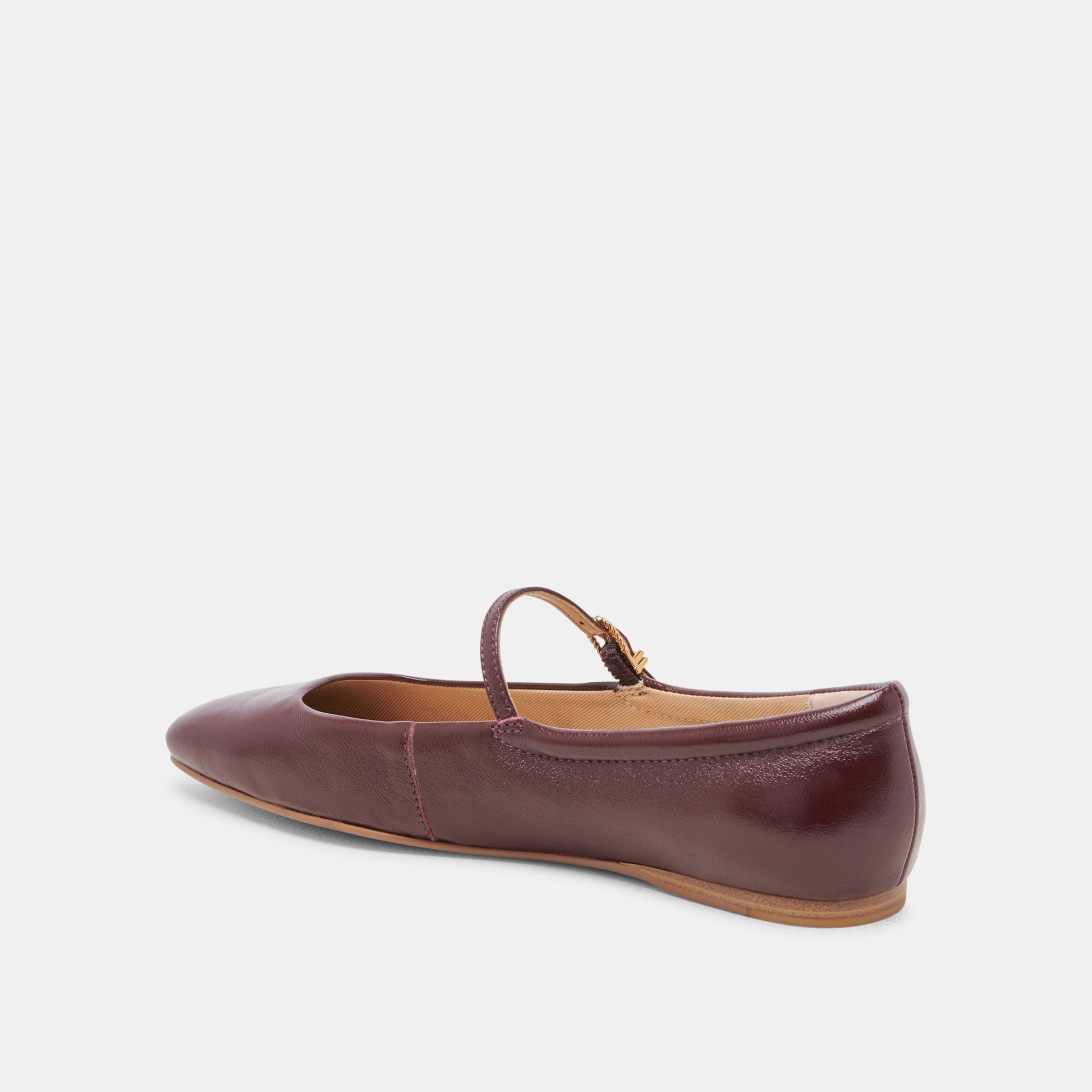 REYES BALLET FLATS CRANBERRY CRINKLE PATENT - Dolce Vita