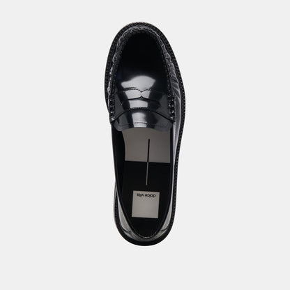 MAXWELL LOAFERS BLACK LEATHER - Dolce Vita