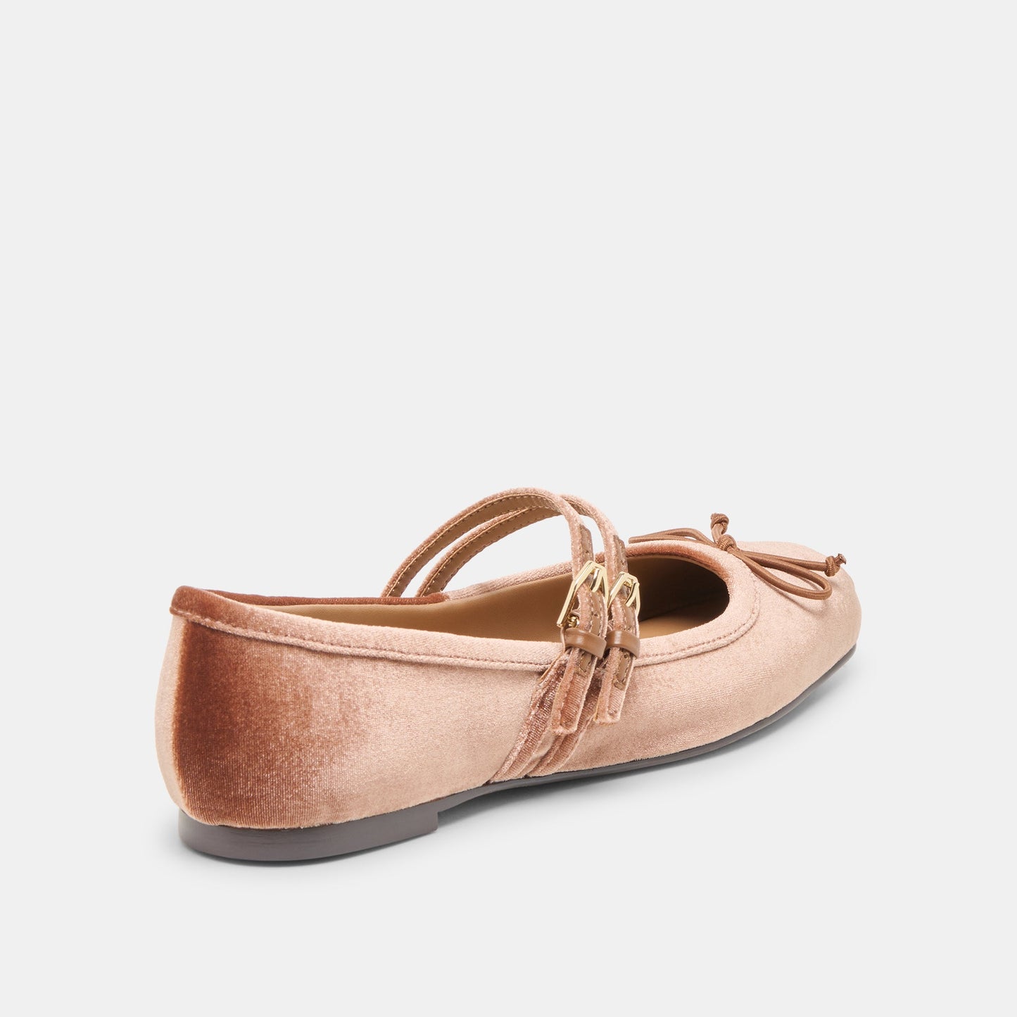 Gibsen Dk Rose Velvet Ballet Flats - Dolce Vita