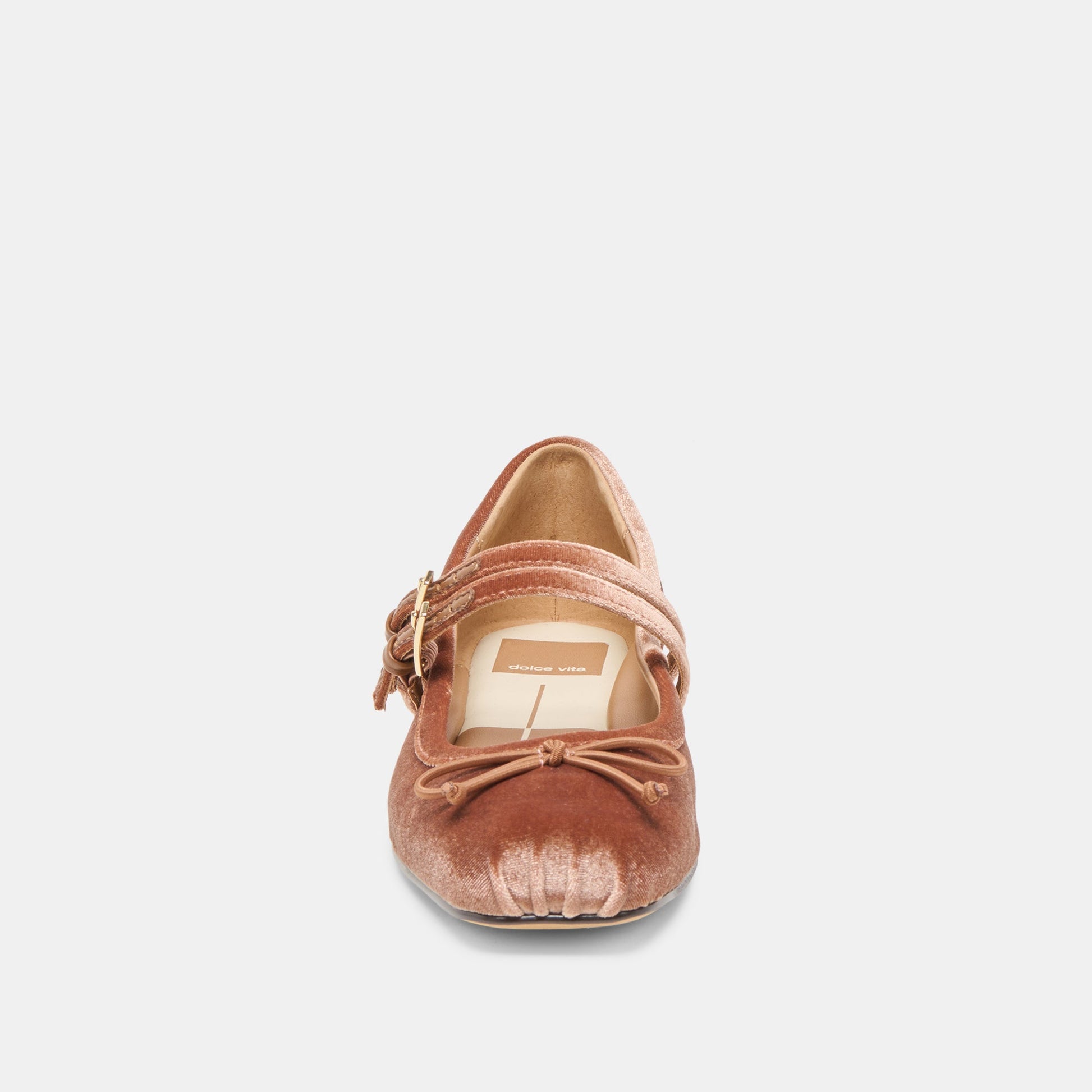 Gibsen Dk Rose Velvet Ballet Flats - Dolce Vita