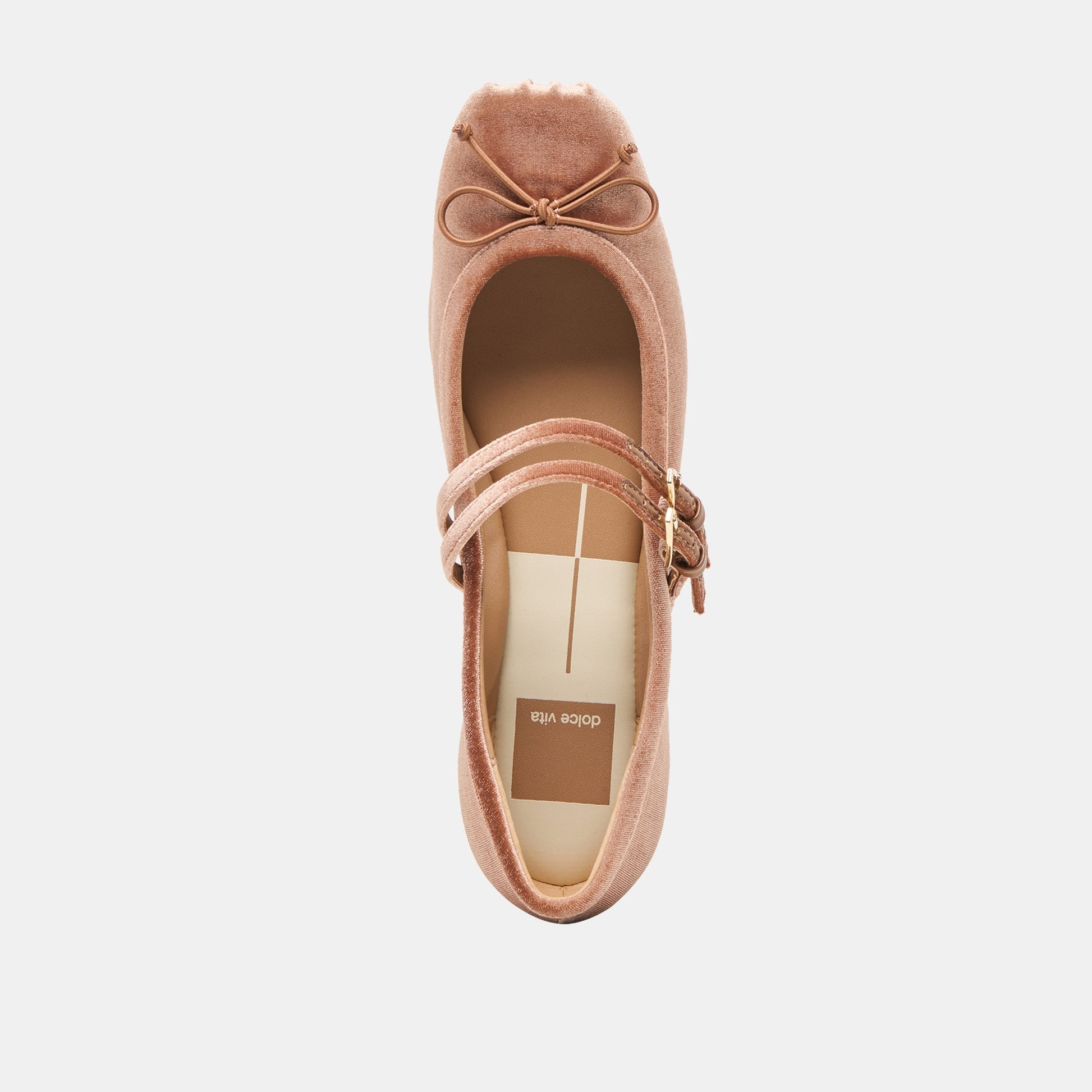 Gibsen Dk Rose Velvet Ballet Flats - Dolce Vita