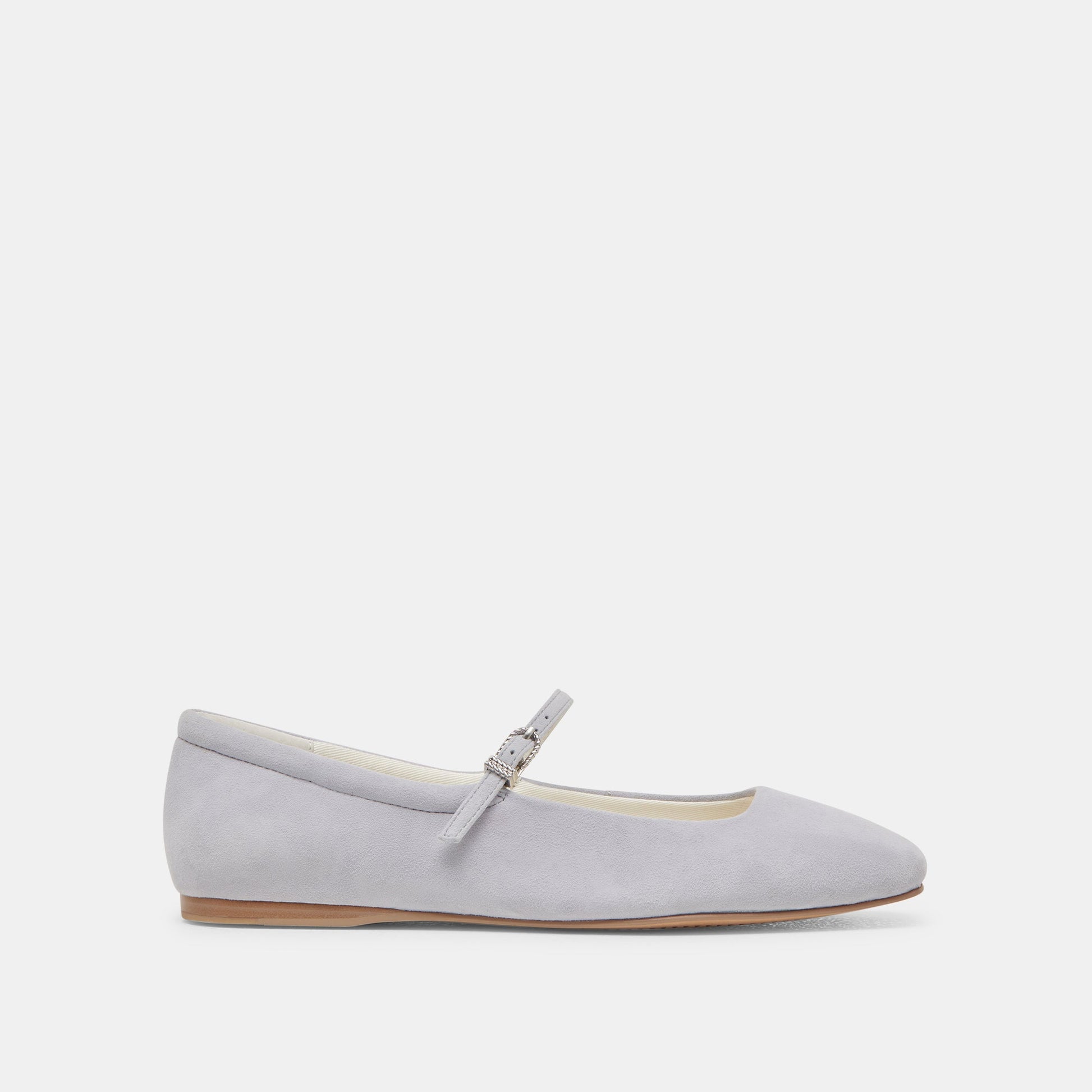 REYES BALLET FLATS DUSTY BLUE SUEDE - Dolce Vita