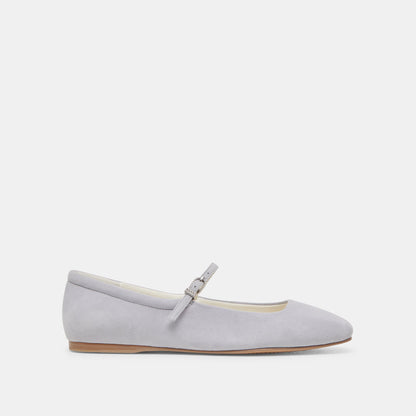 REYES BALLET FLATS DUSTY BLUE SUEDE - Dolce Vita