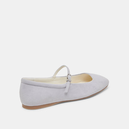 REYES BALLET FLATS DUSTY BLUE SUEDE - Dolce Vita