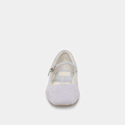 REYES BALLET FLATS DUSTY BLUE SUEDE - Dolce Vita