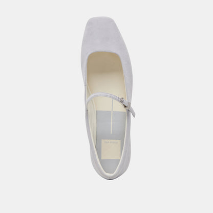 REYES BALLET FLATS DUSTY BLUE SUEDE - Dolce Vita