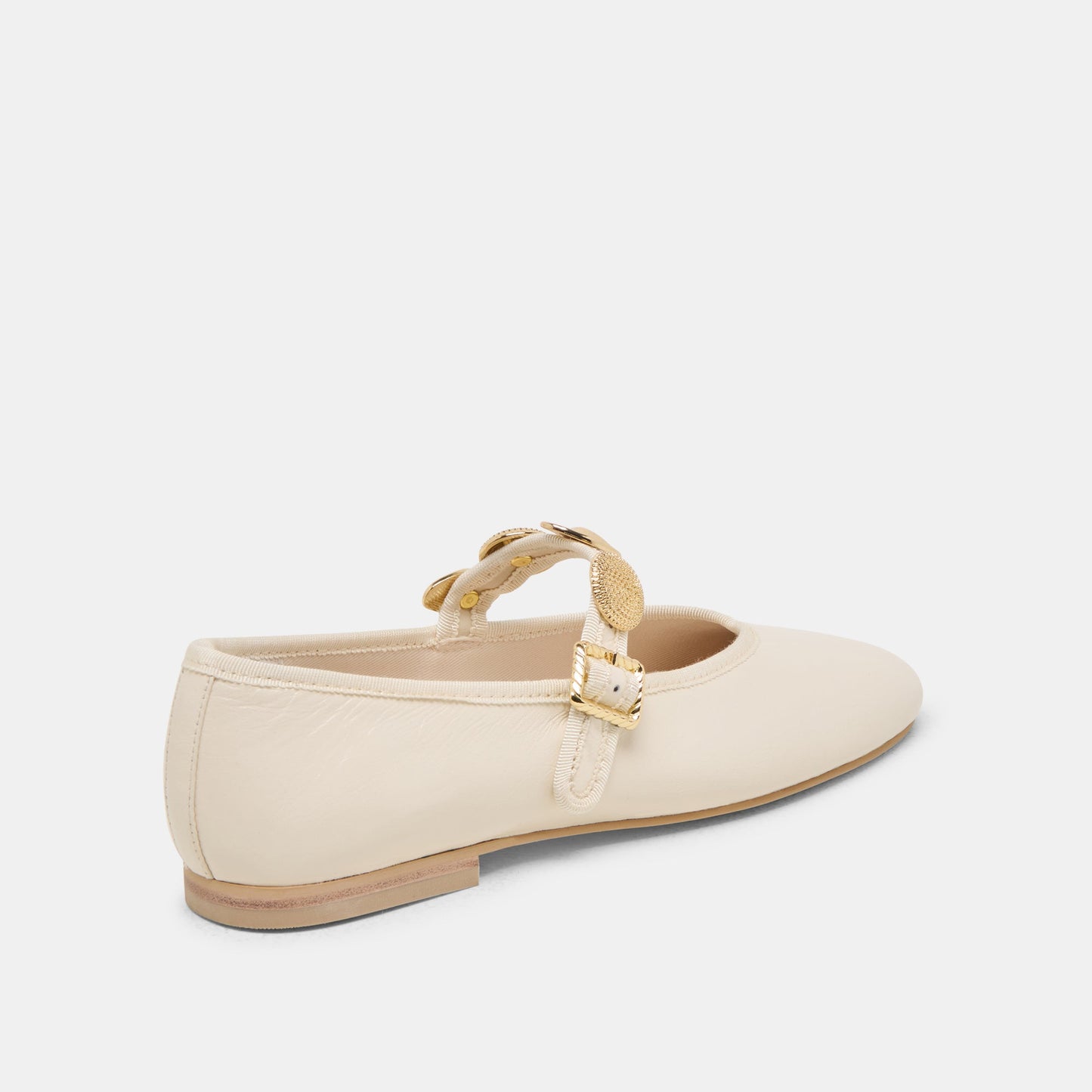 Relan Off White Leather Ballet Flats - Dolce Vita