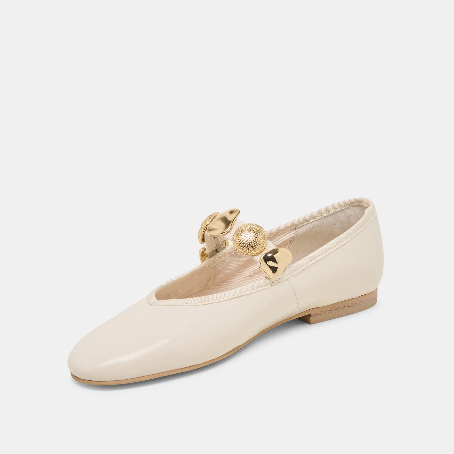 Relan Off White Leather Ballet Flats - Dolce Vita