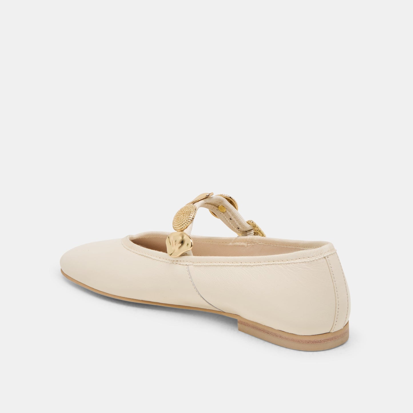 Relan Off White Leather Ballet Flats - Dolce Vita