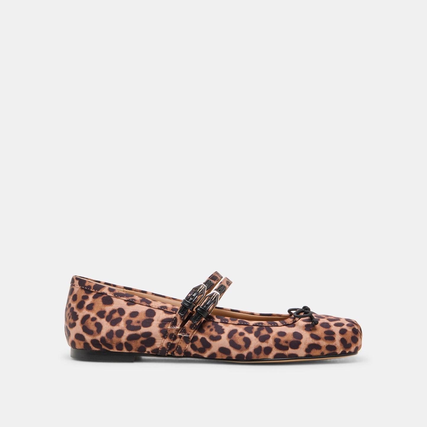 Gibsen Dk Leopard Satin Ballet Flats - Dolce Vita
