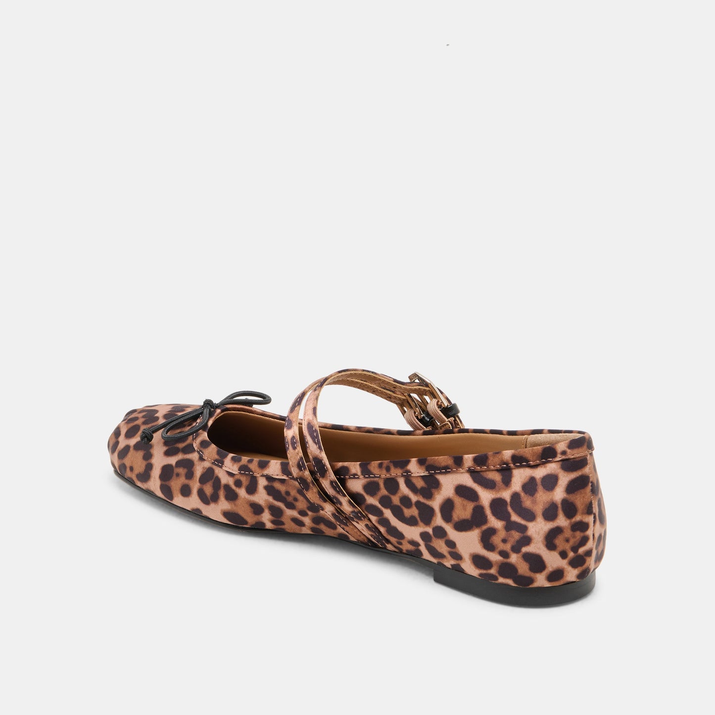 Gibsen Dk Leopard Satin Ballet Flats - Dolce Vita