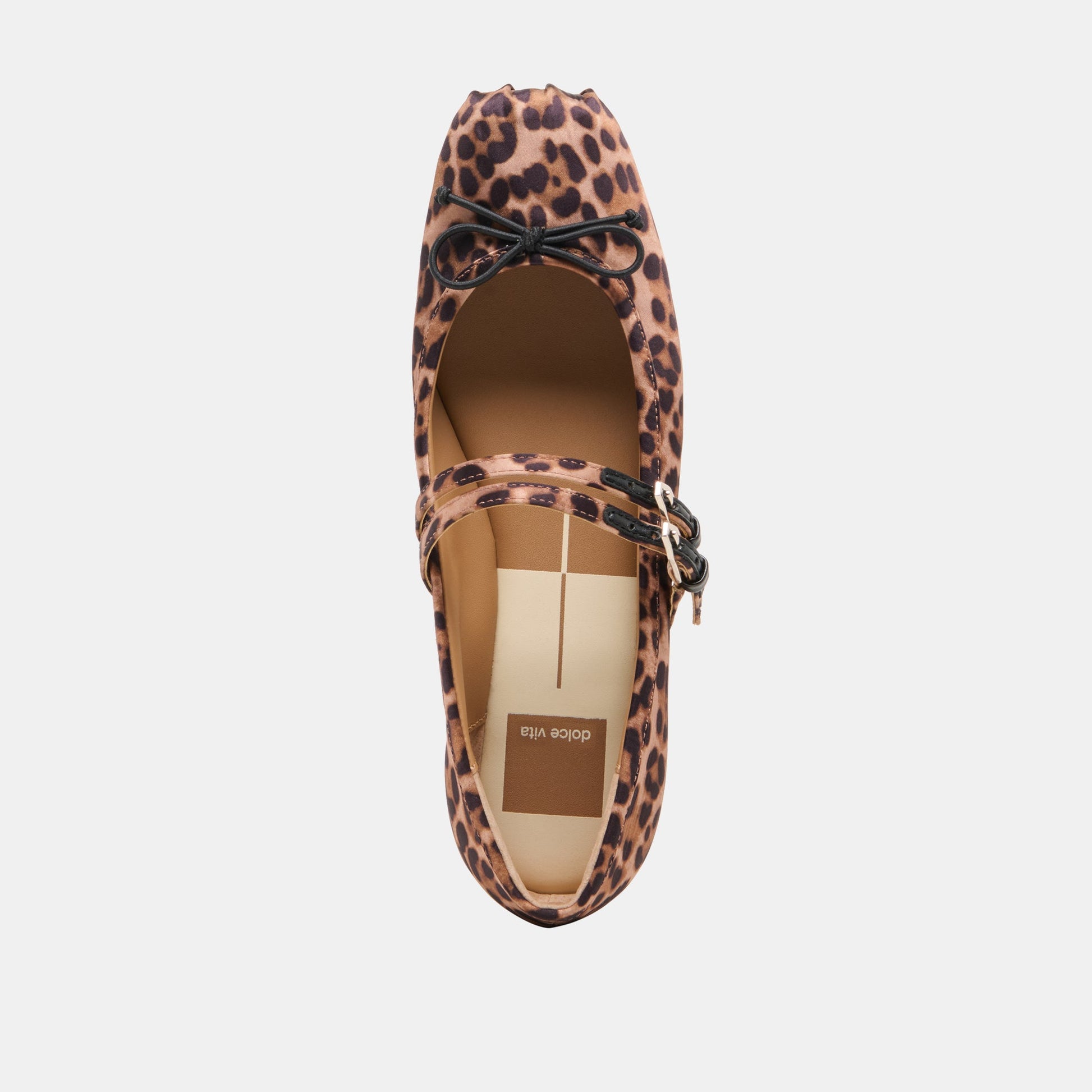 Gibsen Dk Leopard Satin Ballet Flats - Dolce Vita