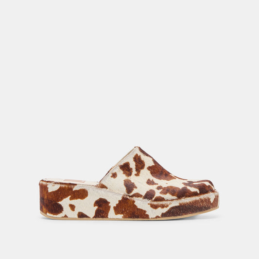 Rosita Cocoa Taurus Calf Hair Flats - Dolce Vita
