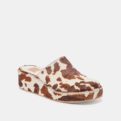 Rosita Cocoa Taurus Calf Hair Flats - Dolce Vita