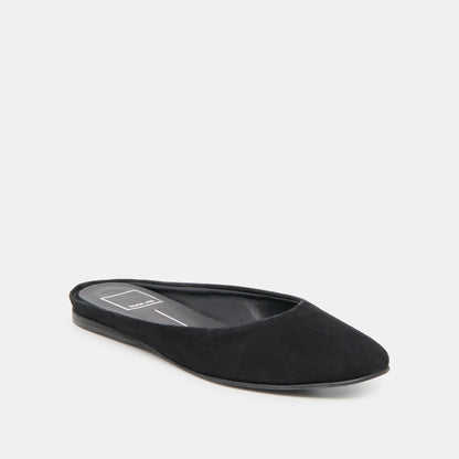 Eila Onyx Suede Flats - Dolce Vita
