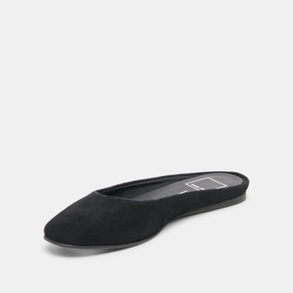 Eila Onyx Suede Flats - Dolce Vita