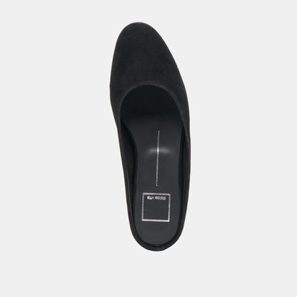 Eila Onyx Suede Flats - Dolce Vita