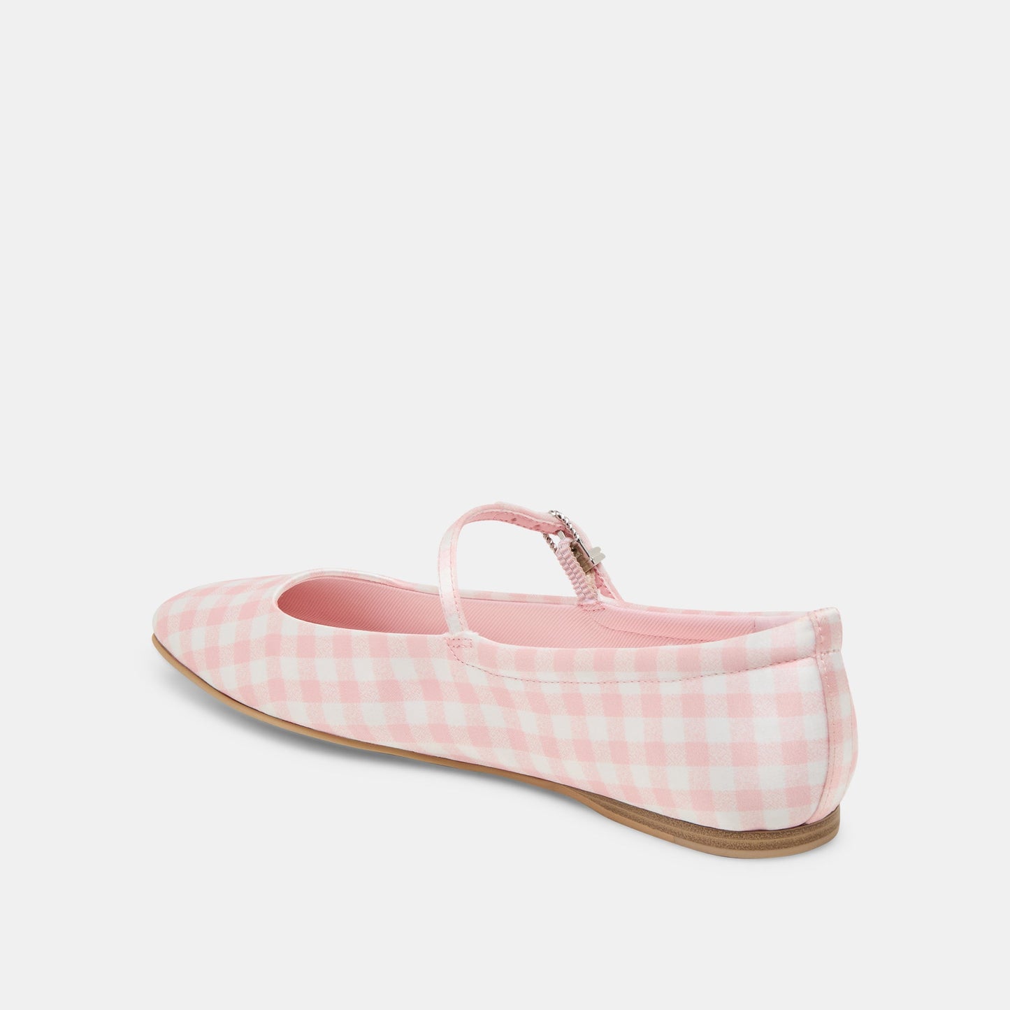 Reyes X Byrdie Golf Pink Plaid Gingham Ballet Flats - Dolce Vita