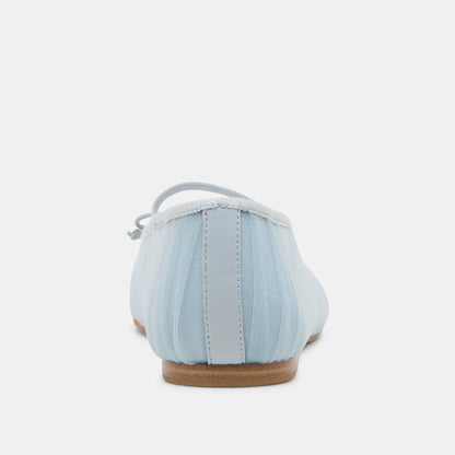 Raeven Light Blue Tulle Ballet Flats - Dolce Vita