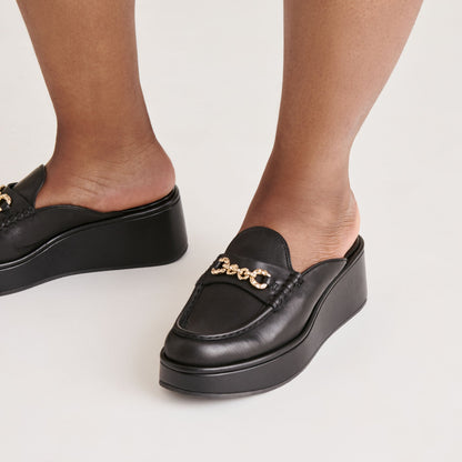 Dorrel Maroon Leather Loafers - Dolce Vita