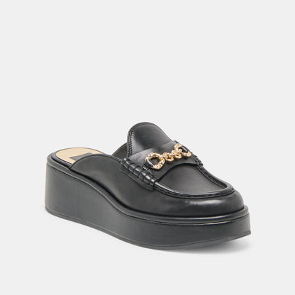 Dorrel Maroon Leather Loafers - Dolce Vita
