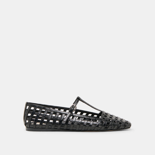 RAINS BALLET FLATS BLACK STELLA - Dolce Vita