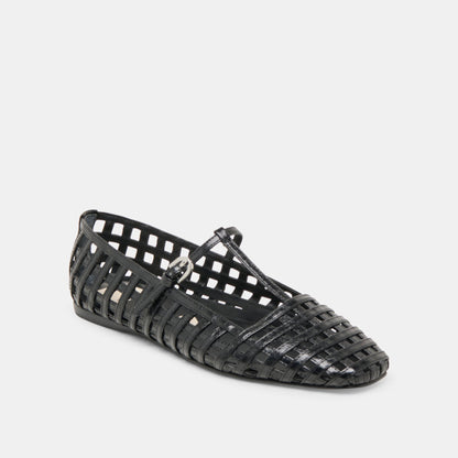 RAINS BALLET FLATS BLACK STELLA - Dolce Vita