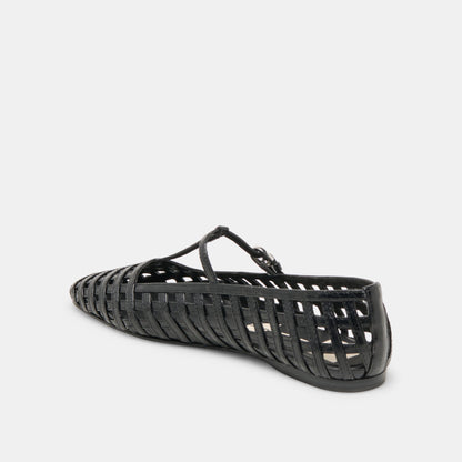 RAINS BALLET FLATS BLACK STELLA - Dolce Vita