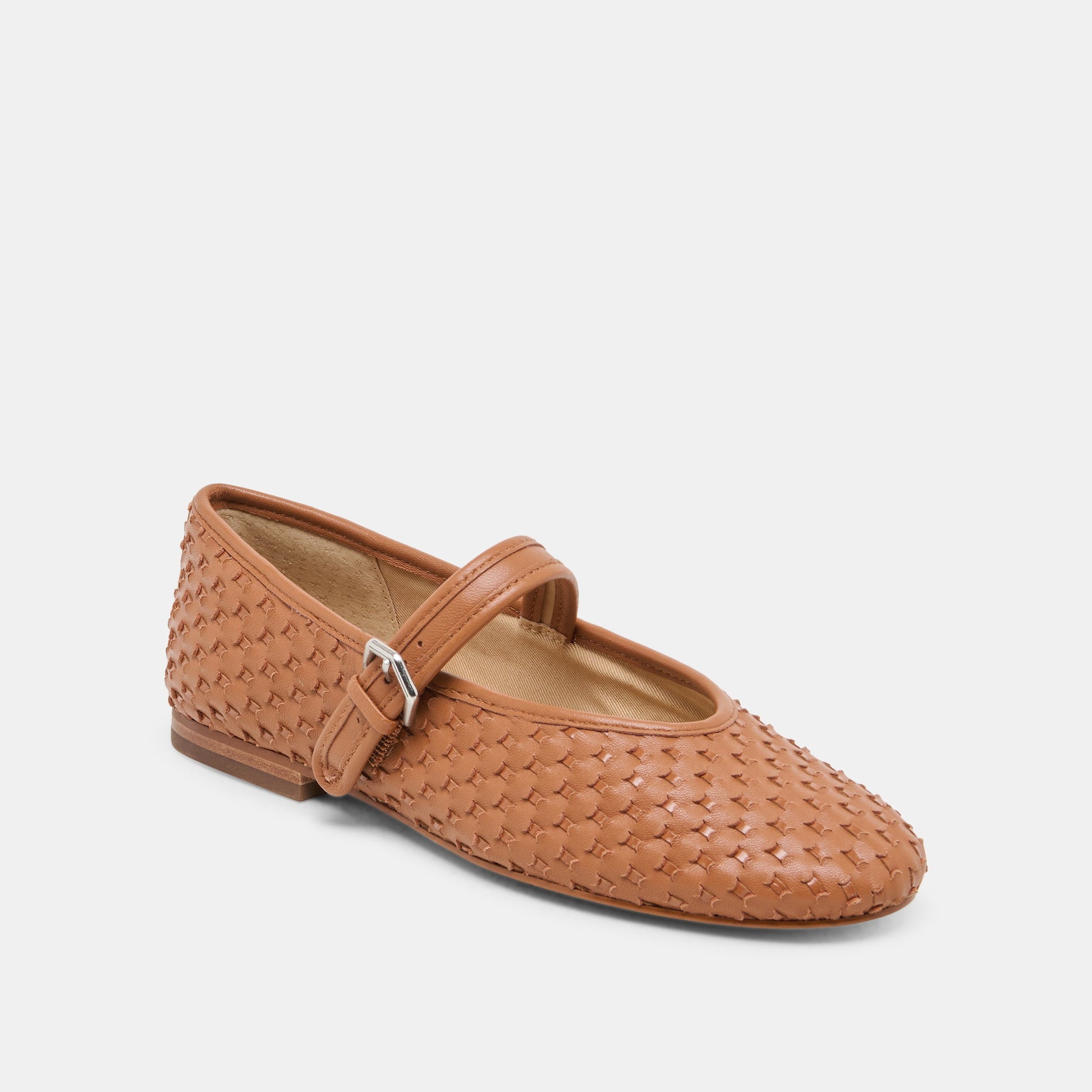 Roslyn Saddle Woven Leather Ballet Flats - Dolce Vita