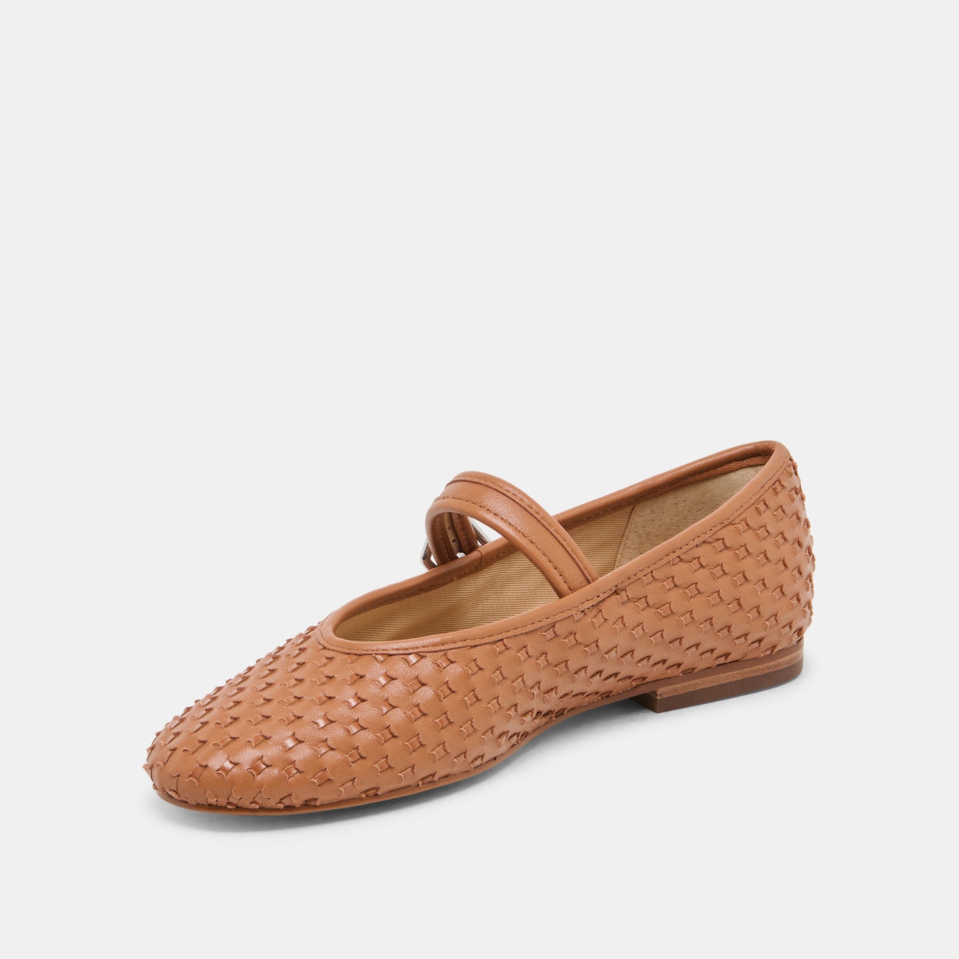 Roslyn Saddle Woven Leather Ballet Flats - Dolce Vita