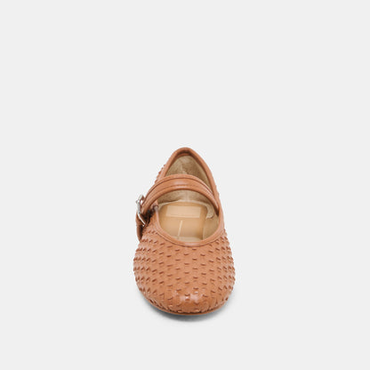 Roslyn Saddle Woven Leather Ballet Flats - Dolce Vita