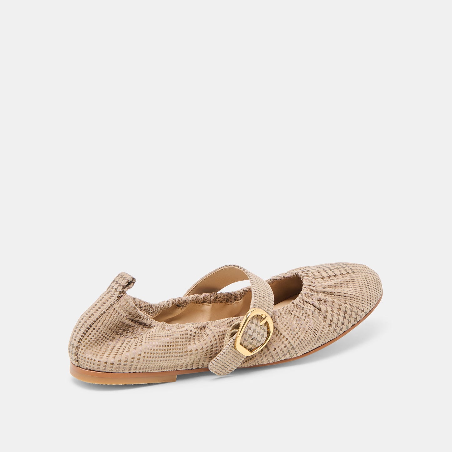 Caely Herringbone Printed Suede Ballet Flats - Dolce Vita