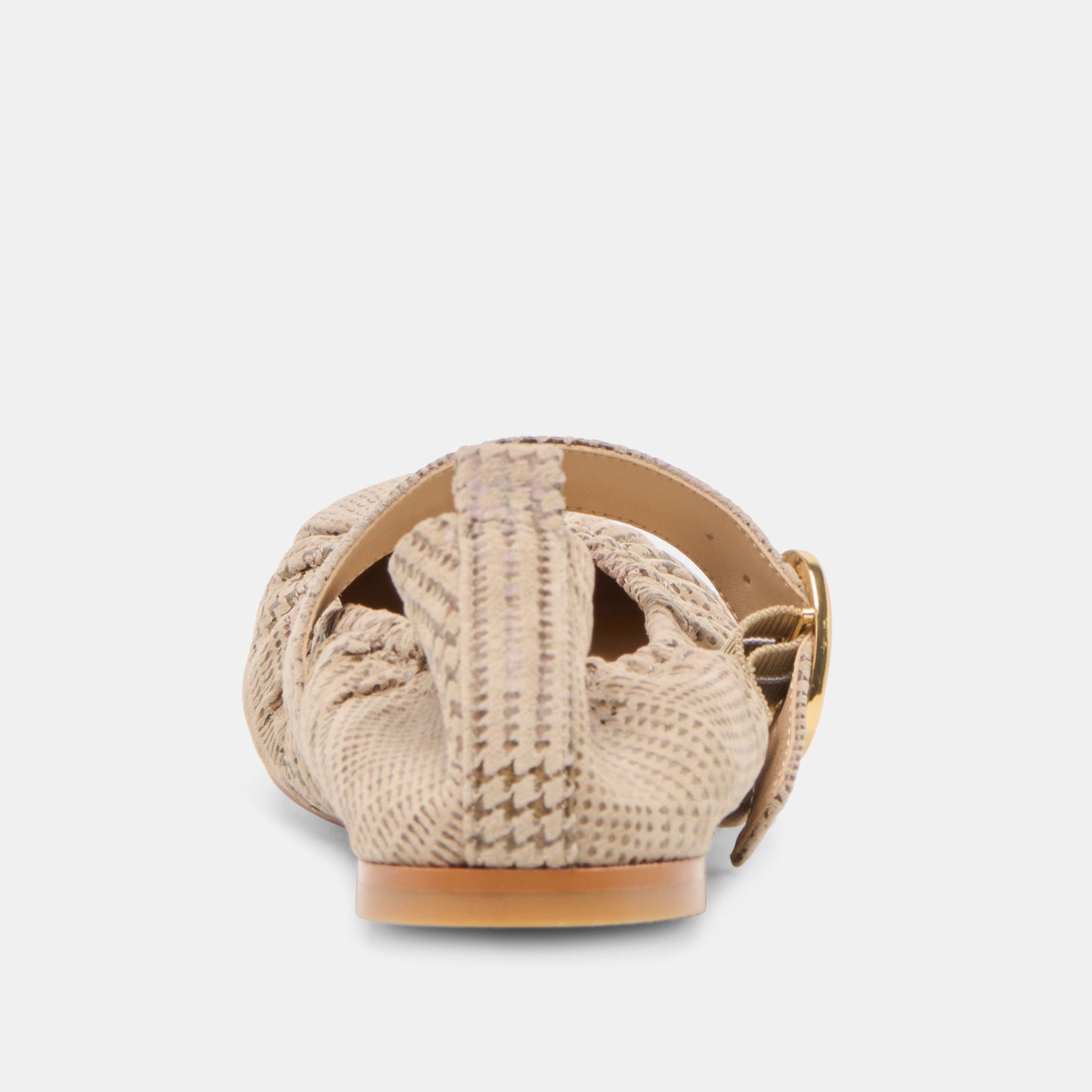 Caely Herringbone Printed Suede Ballet Flats - Dolce Vita