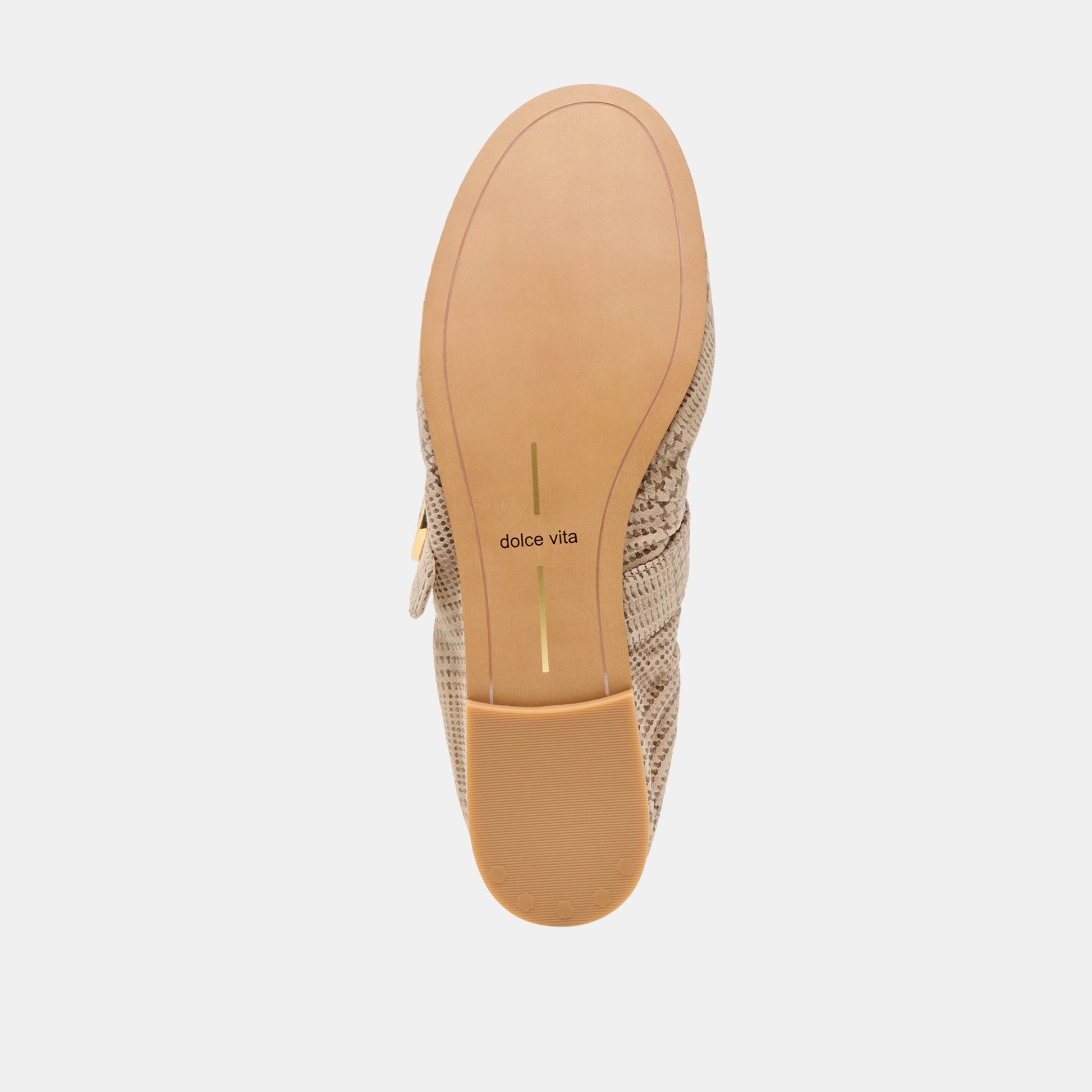Caely Herringbone Printed Suede Ballet Flats - Dolce Vita