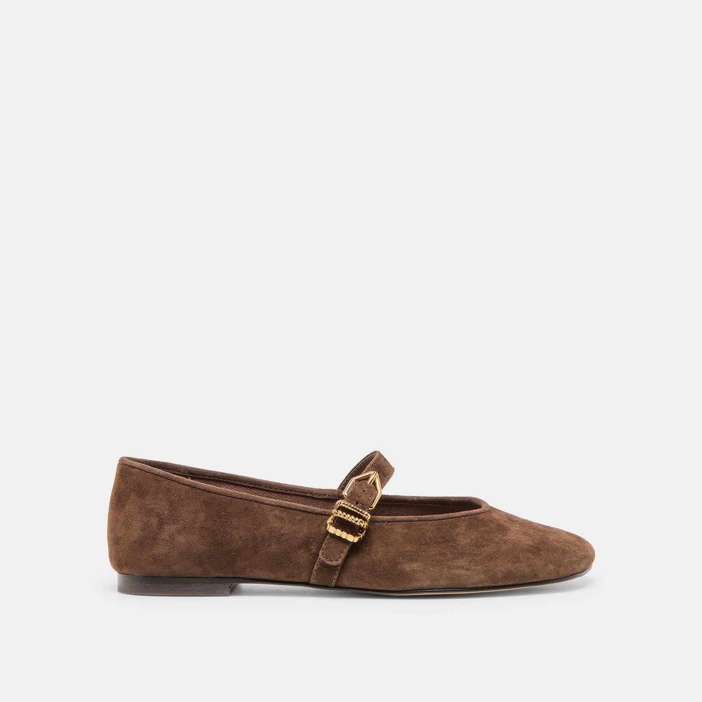 Alizza Dk Brown Suede Ballet Flats - Dolce Vita