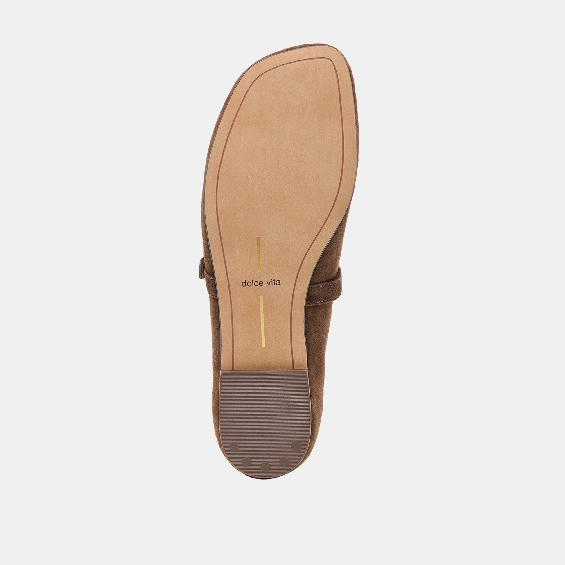 Alizza Dk Brown Suede Ballet Flats - Dolce Vita