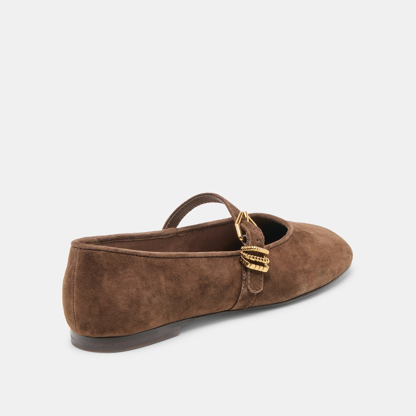 Alizza Dk Brown Suede Ballet Flats - Dolce Vita