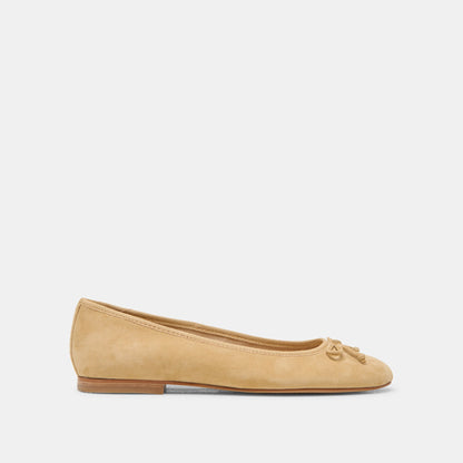 Ritla Honey Suede Ballet Flats - Dolce Vita