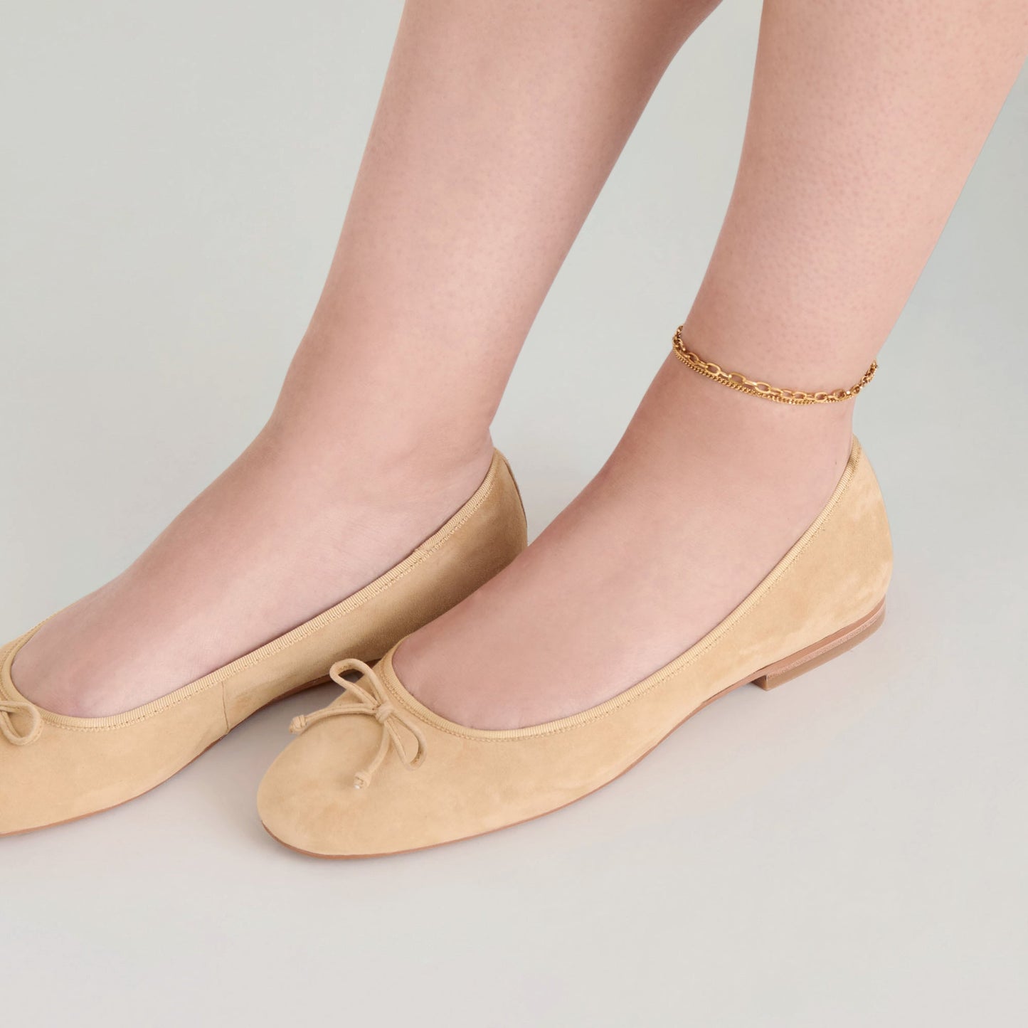Ritla Honey Suede Ballet Flats - Dolce Vita