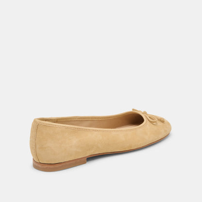 Ritla Honey Suede Ballet Flats - Dolce Vita