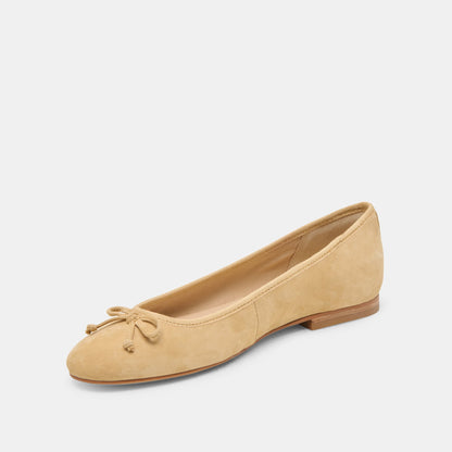 Ritla Honey Suede Ballet Flats - Dolce Vita
