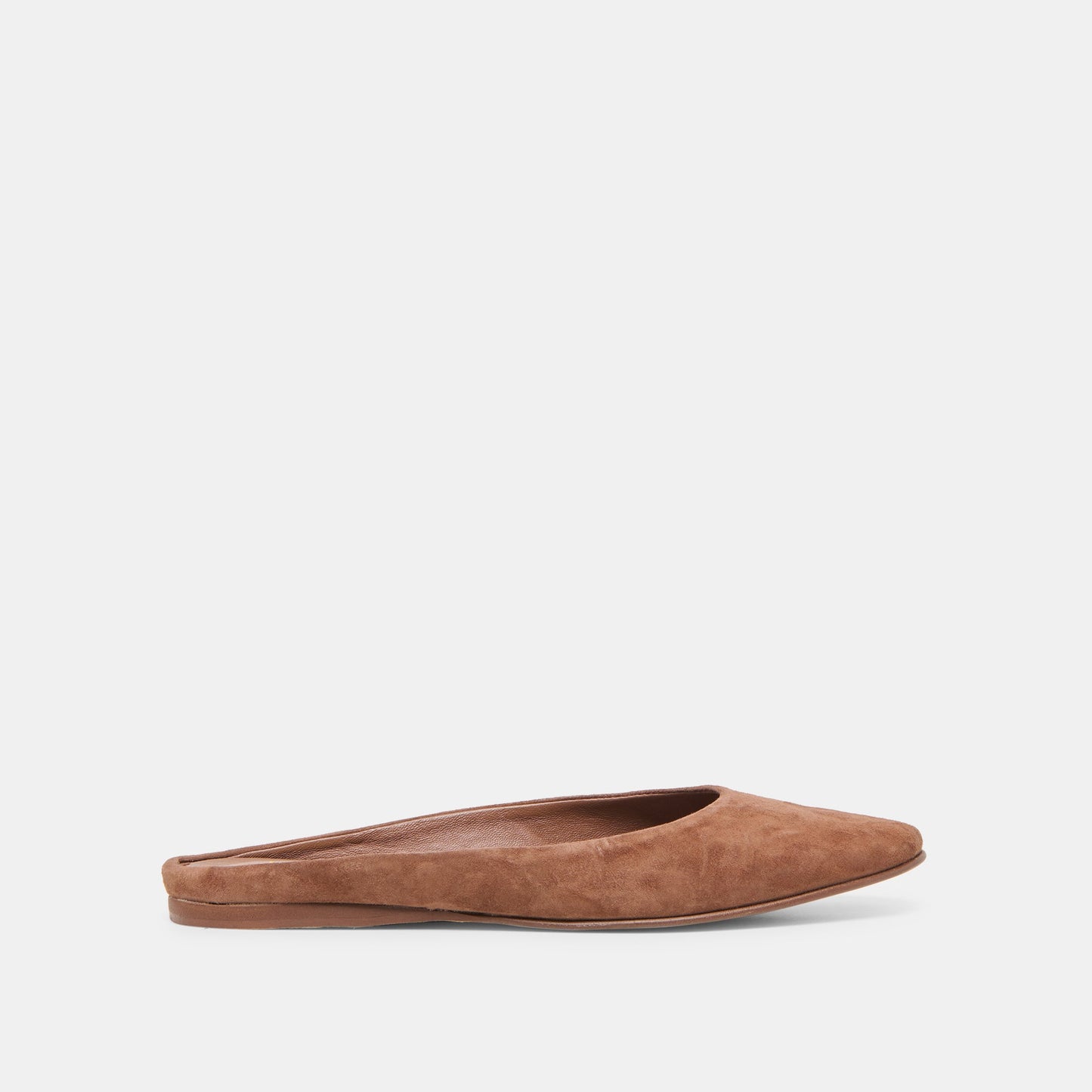 Eila Dk Brown Suede Flats - Dolce Vita