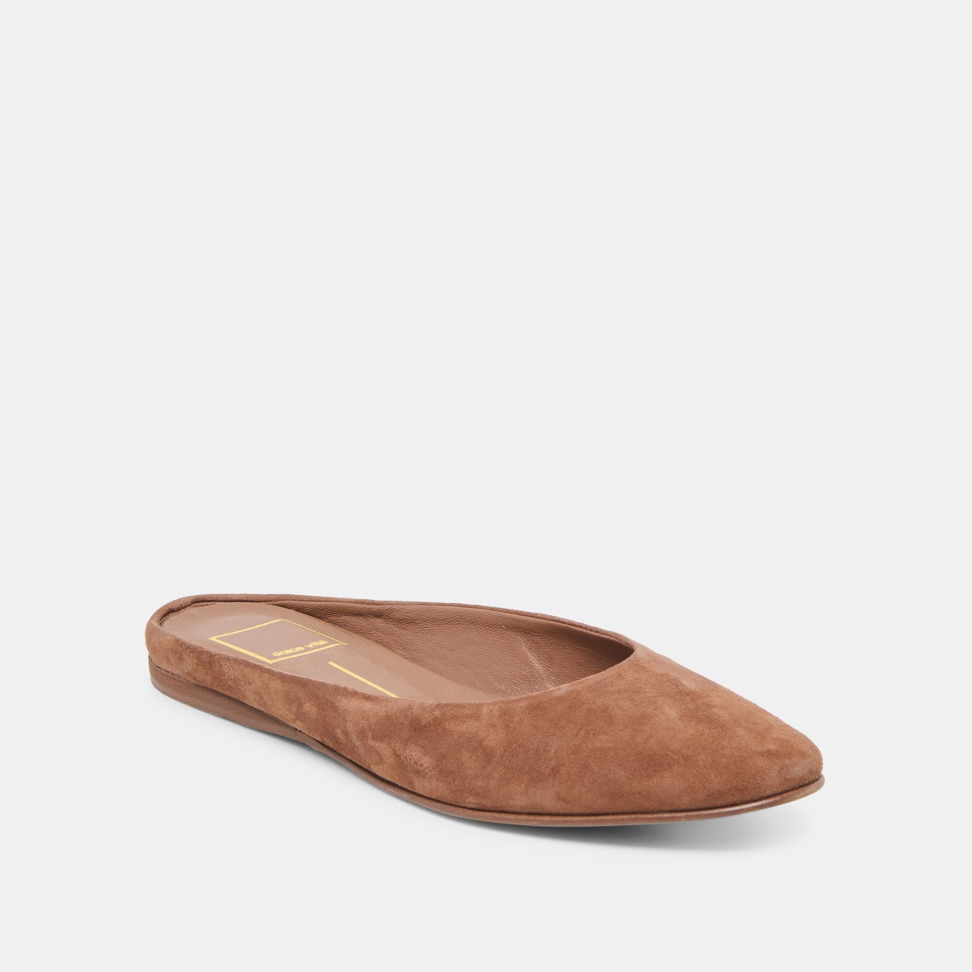 Eila Dk Brown Suede Flats - Dolce Vita