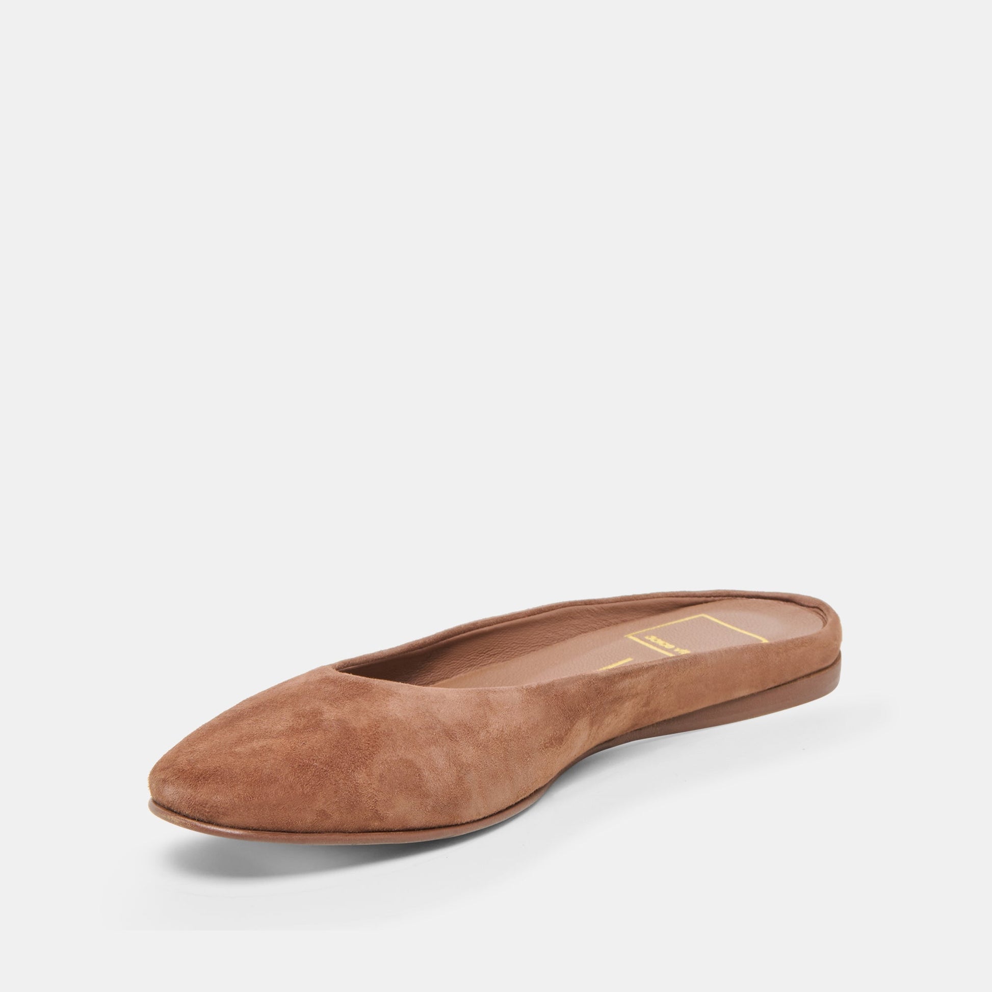Eila Dk Brown Suede Flats - Dolce Vita