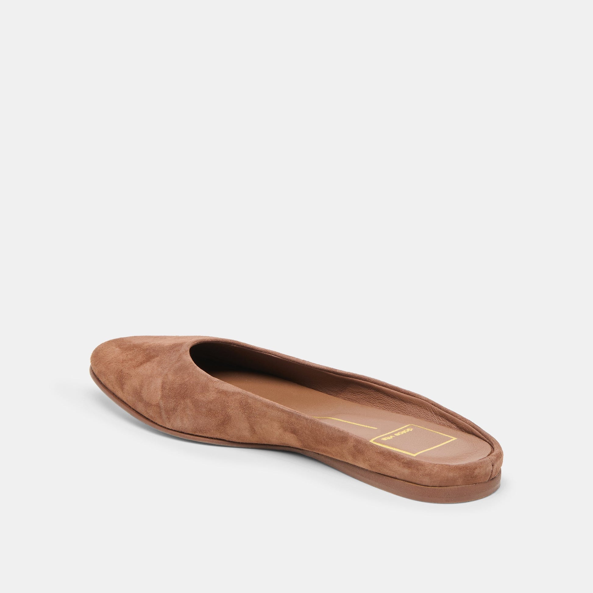 Eila Dk Brown Suede Flats - Dolce Vita