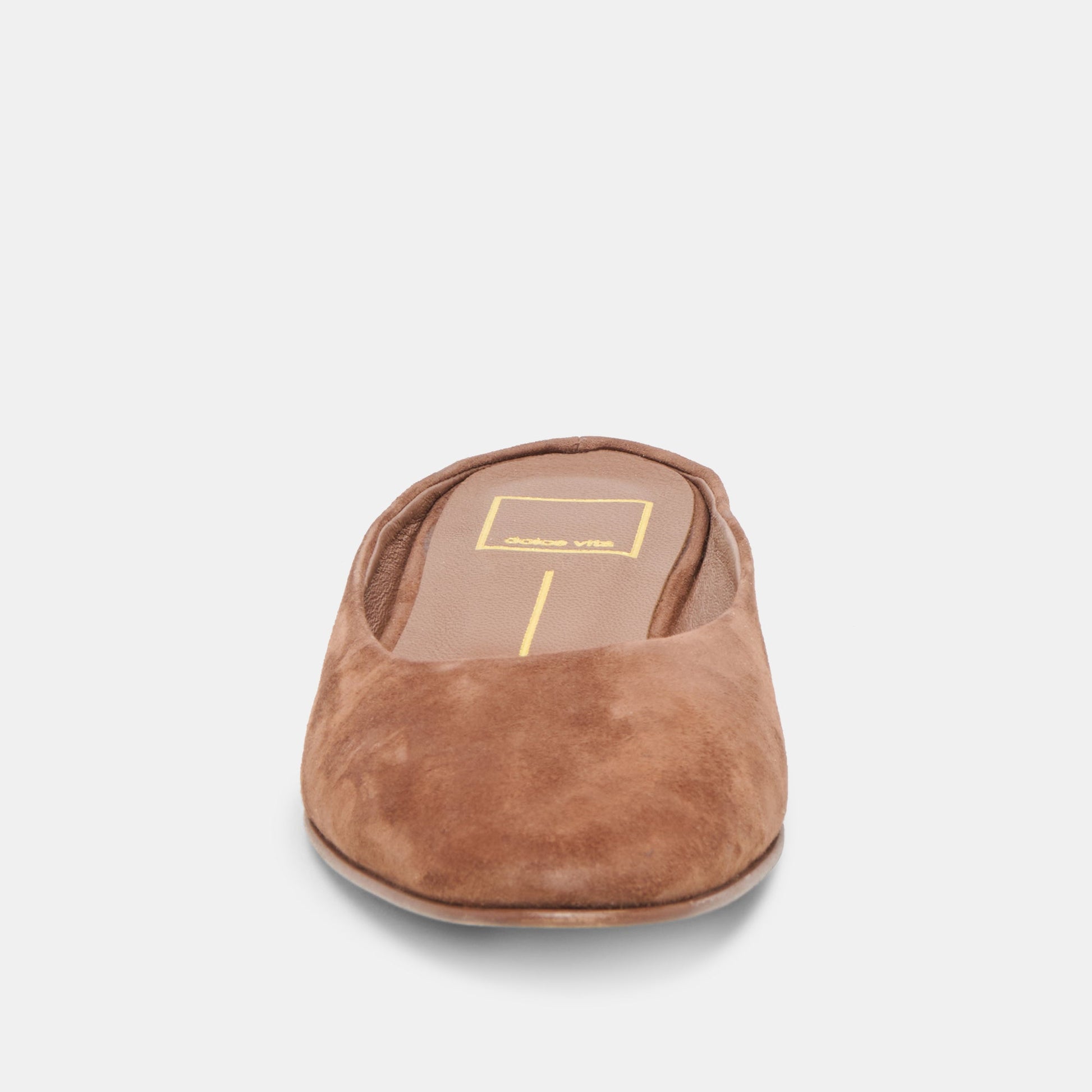 Eila Dk Brown Suede Flats - Dolce Vita