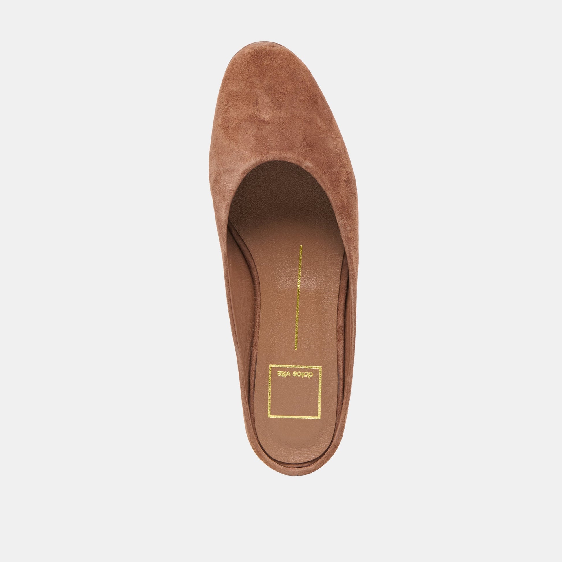Eila Dk Brown Suede Flats - Dolce Vita